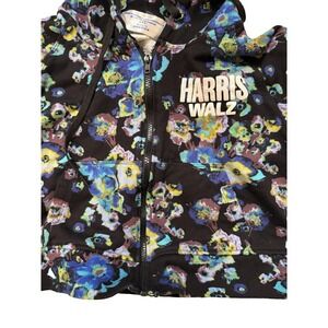 Designers For Democracy By Ulla Johnson Hoodie Womens SM Crop Floral Harris Walz